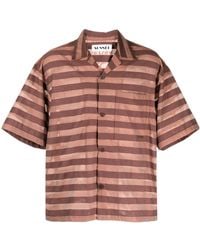 Sunnei - Striped Cotton-Blend Shirt - Lyst