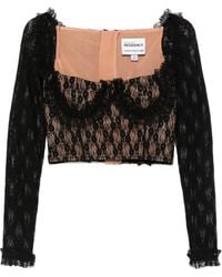 Self-Portrait - X Christopher Kane Lace Ruffle Top - Lyst