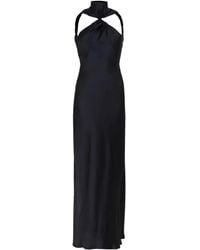 The Attico - High-Neck Twisted Maxi Dress - Lyst