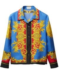 Versace - Printed Silk Twill Shirt - Lyst