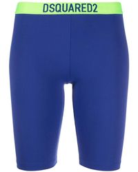 DSquared² - Fietsshorts Met Logoband - Lyst