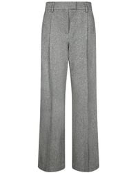 Brunello Cucinelli - Herringbone-Pattern Palazzo Pants - Lyst