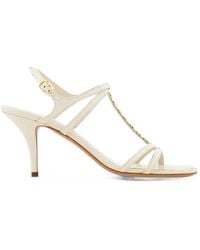 Ferragamo - Vara Chain T-Strap Sandals - Lyst