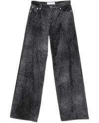 Marie Adam-Leenaerdt - Washed-Effect Velvet Jeans - Lyst