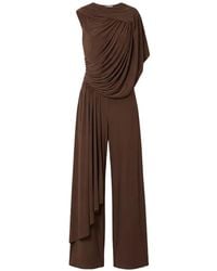 Lanvin - Draped Asymmetric Jumpsuit - Lyst