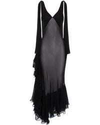 V:PM ATELIER - Acosta Ruffled Maxi Dress - Lyst