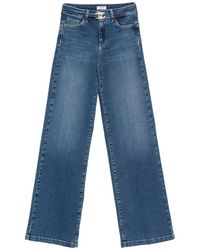 Liu Jo - Logo-Buckle Jeans - Lyst