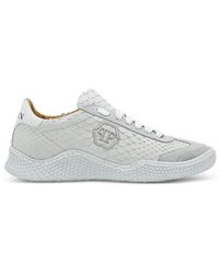 Philipp Plein - Sneakers Aus Pythonleder Mit Wildlederbesatz - Lyst