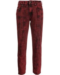 DIESEL Jean court D-Joy à coupe slim - Rouge