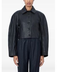 Rohe - Cropped Leather Jacket - Lyst