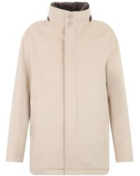 Herno - Abrigo Con Cuello Alto Y Cremallera - Lyst