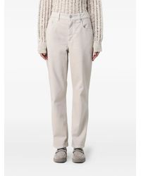 Brunello Cucinelli - Logo-Patch Trousers - Lyst