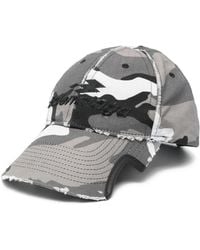 Balenciaga - Camouflage-Print Embroidered-Logo Baseball Cap - Lyst