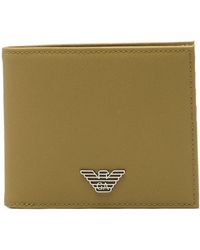 Emporio Armani - Logo-Plaque Bi-Fold Wallet - Lyst