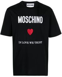 Moschino - T-shirt con ricamo - Lyst