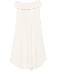 AYA MUSE - Kena Asymmetric Knitted Maxi Skirt - Lyst