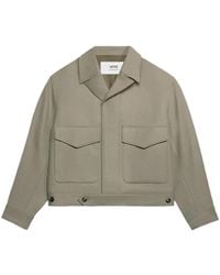 Ami Paris - Flap-Pocket Long-Sleeve Jacket - Lyst