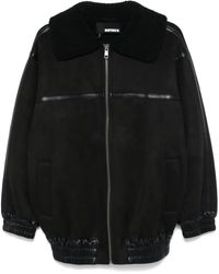 ROTATE BIRGER CHRISTENSEN - Faux-Leather Bomber Jacket - Lyst