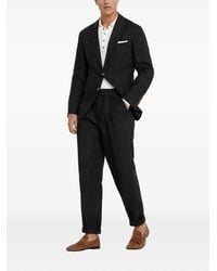 Brunello Cucinelli - Traje a rayas diplomáticas - Lyst