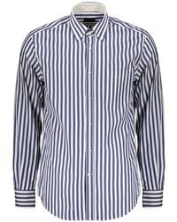 Paul & Shark - Striped Long-Sleeve Shirt - Lyst