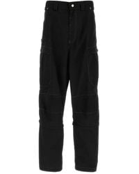 Balenciaga - Black Cotton Cargo Pant - Lyst