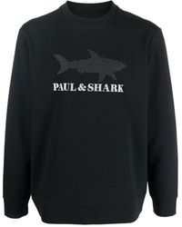 Paul & Shark - Sudadera con logo estampado - Lyst