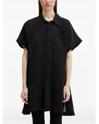 Y-3 - Utility Logo-Print Crinkled Short-Sleeved Shirt - Lyst