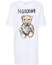 Moschino - T-Shirtkleid mit Teddy-Print - Lyst