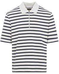 Jil Sander - Half-Zip Polo Shirt - Lyst