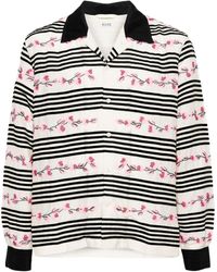 Bode - Bead-embellished Striped Shirt - Lyst