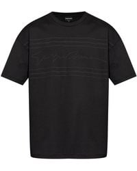 Giorgio Armani - T-Shirt mit Logo-Print - Lyst