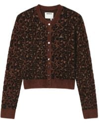 Musium Div. - Leopard-Print Button-Up Cardigan - Lyst