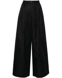 Societe Anonyme - Andy Pleat-detail Palazzo Trousers - Lyst