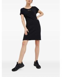 EA7 - Logo Short-Sleeve Dress - Lyst