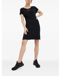 EA7 - Logo Short-sleeve Dress - Lyst