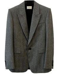 Saint Laurent - チェック シングルジャケット - Lyst