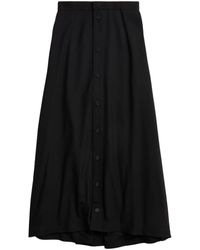 Balenciaga - Virgin-wool Maxi Skirt - Lyst