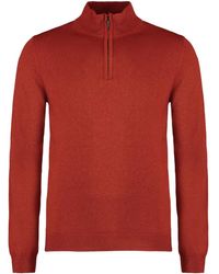 Moorer - Maglione Con Mezza Zip - Lyst