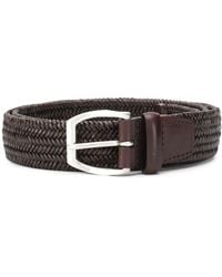 Orciani - Braided Style Buckled Belt - Lyst