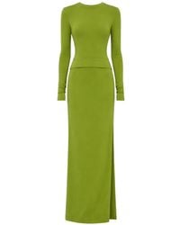 Nanushka - Shada Long-Sleeved Maxi Dress - Lyst