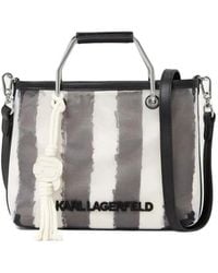 KARL LAGERFELD - Ikon Mesh Tote Bag - Lyst