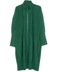 Homme Plissé Issey Miyake - Pleated Zip-Up Coat - Lyst