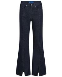 KARL LAGERFELD - High-Rise Slit Jeans - Lyst