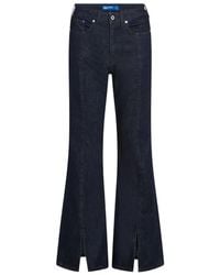 KARL LAGERFELD - High-Rise Slit Jeans - Lyst