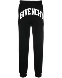 Givenchy - Logo Print Cotton Track Pants - Lyst