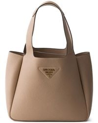 Prada - Liaison Small Leather Tote Bag - Lyst
