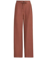 Brunello Cucinelli - Fluid Twill Tailored Trousers - Lyst