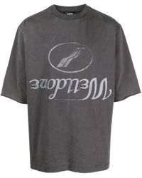we11done - Logo-print Cotton T-shirt - Lyst