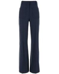 Victoria Beckham - Alina Twill Trousers - Lyst