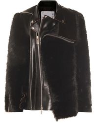 Sacai - Leather Jacket - Lyst